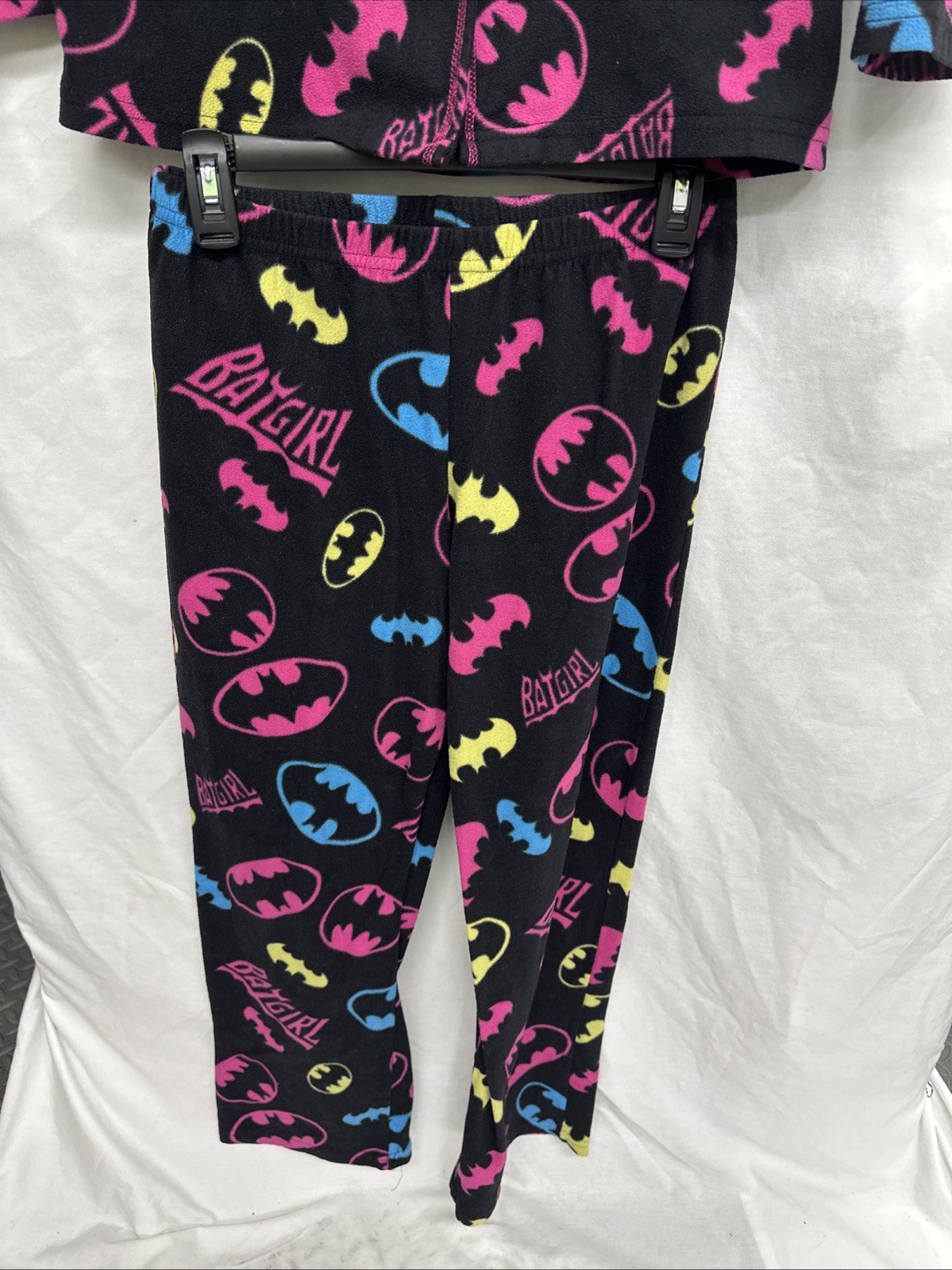 Batman/Batgirl Micro Fleece 2-piece PJ Set Sz-S Sleepwear DC Comics Superhero image 3
