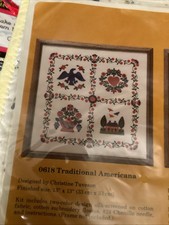 The Creative Circle. 0618. Traditional Americana. Embroidery Kit. VTG NIP