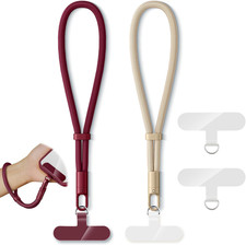 2 Pack Phone Lanyard,2 Phone Wrist Strap,4 Tether Tabs,Universal Cell Phone Mult