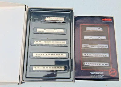 Z Scale Marklin 8189 California Zephyr Anniversary Train Set w/F7 LED Headlight - image 1 of 4