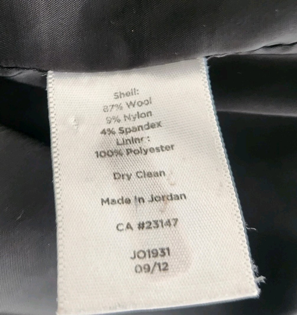 Talbots Black Wool 2-Button Blazer Jacket Size 16… - image 10
