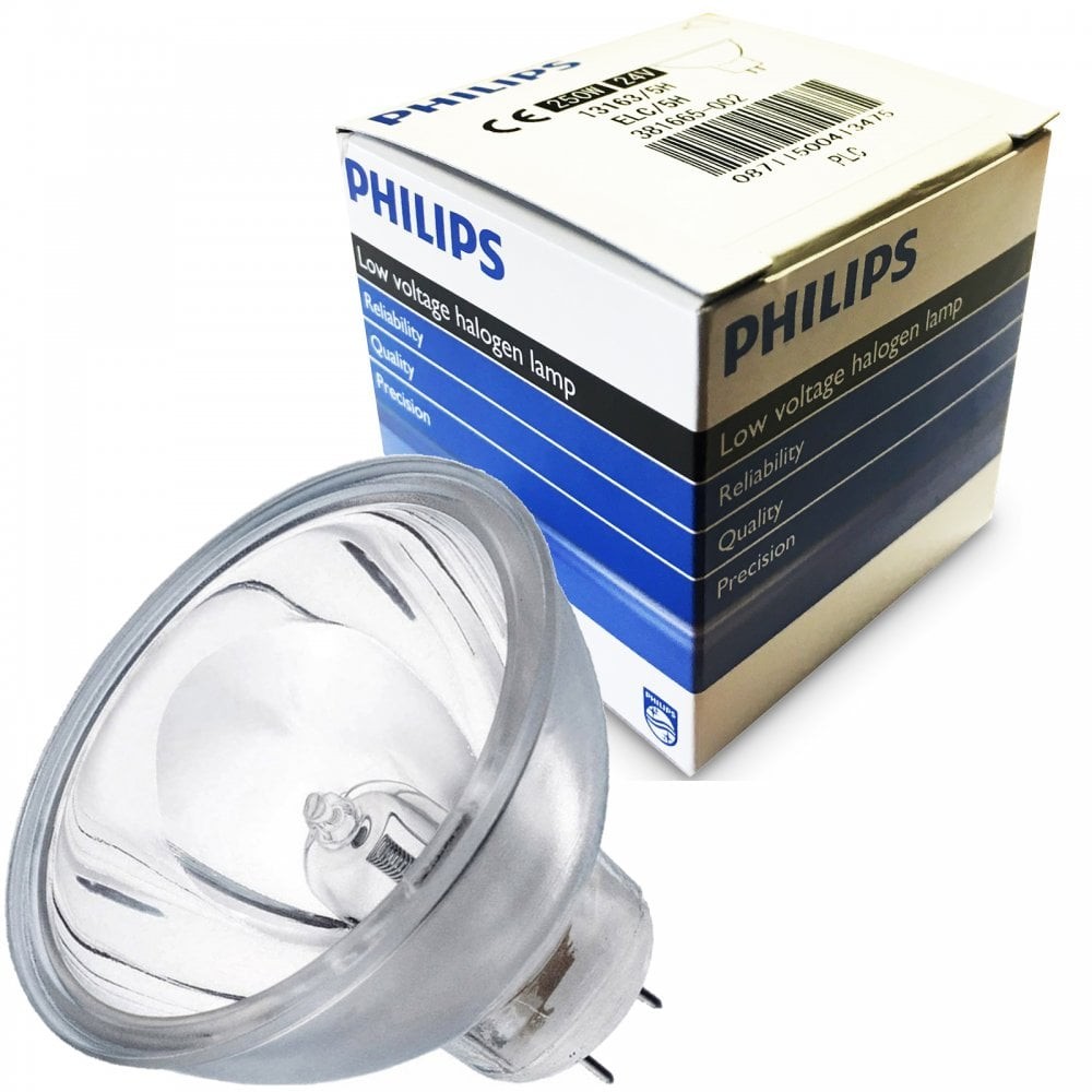 Philips A1/259 ELC/5H 24V 250W BULB 500 hour rated GX5.3 Lamp 13163/5H A1 259