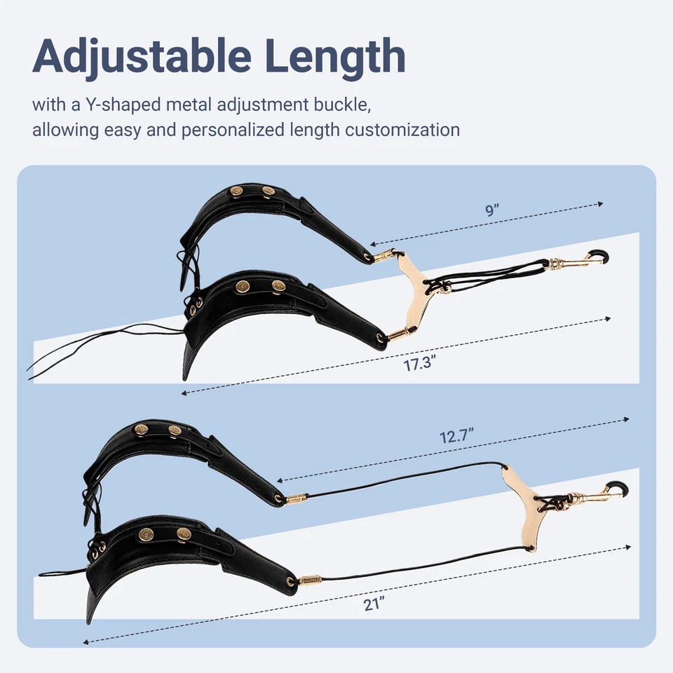 Correa de saxofón HighLight doble tirador arnés correas 2" de ancho ajustable Foto 4 de 4