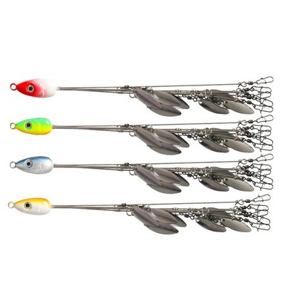 alabama fishing lure tackle#92-ALABAMA RIGS 22cm/17g Jigs Fishing Tackle Store piece molded body with its specially designed lip help it produce a wide wobble Umbrella Alabama Rig 4 Blades