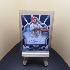 2025 Topps Tier One Thomas Saggese Blue Foil Auto /99 #BOA-TSA Cardinals