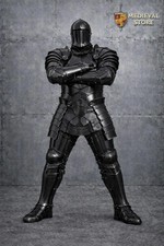 Black Knight Full Body Armor Suit with Helmet   Gothic Medieval Steel Armor