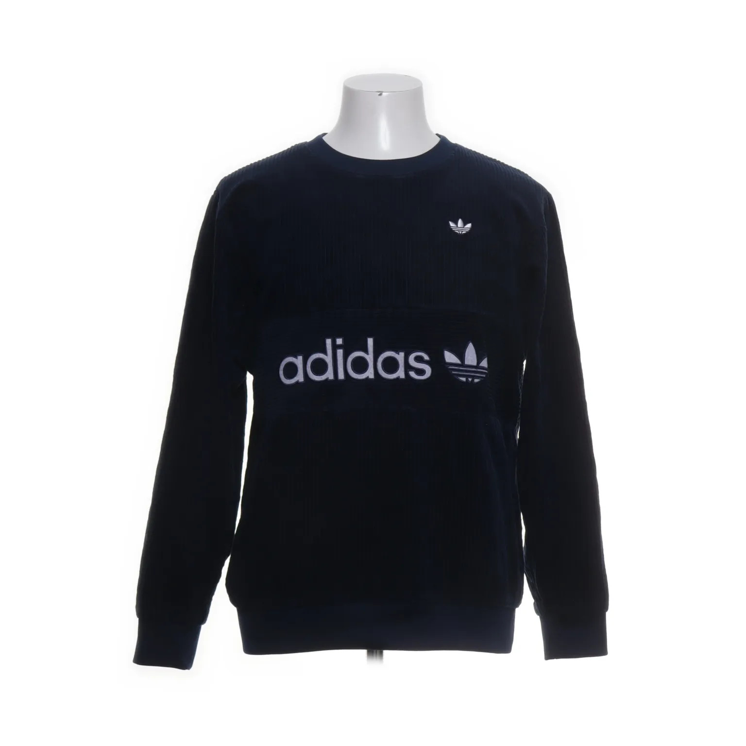 Adidas, Sweatshirt, Größe: S, Blau, Baumwolle/Polyester, Print, Cord #P06 Adidas, Sweatshirt, Größe: S, Blau, Baumwolle/Polyester, Print, Cord #P06