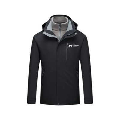 3in1 functional jacket with fleece inner jacket outdoor waterproof + windproof jacket
