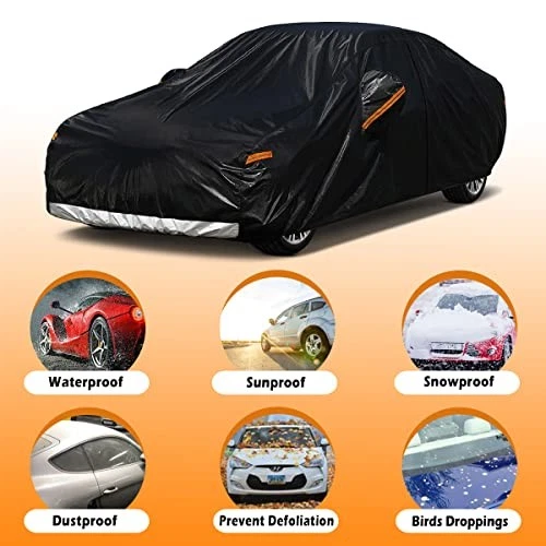 For Toyota Venza 2008-2025 Waterproof Car Cover All Weather 7 Layers Heavy Duty Foto 4 de 4