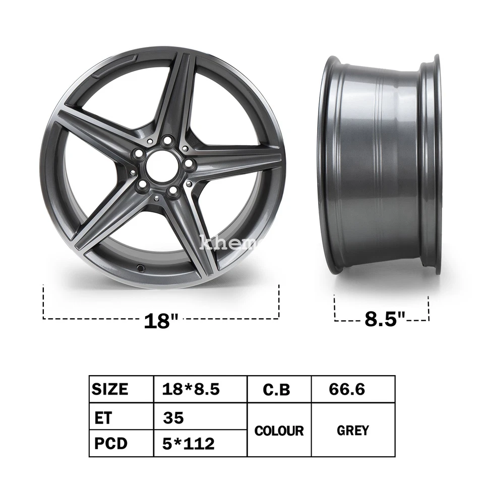 New Replacement 18" Wheel Rim for Mercedes-Benz E350 E400 C300 CLS350 E63 AMG Foto 2 de 4