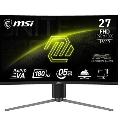 MSI MAG 27C6PFDE, Höhenverstellbar 27 Zoll Full-HD Curved Gaming Monitor 0,5 ms