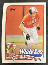 1989 Topps Robin Ventura #1 Draft Pick Baseball Rookie Card RC #764 White Sox 3B. rookie card picture