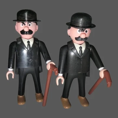 CUSTOM PLAYMOFELIPE CUSTOM PLAYMOBIL FIGURE SERIE TIN TIN BOUTONS DE MANCHETTE DUPONT PRIX COUPLE