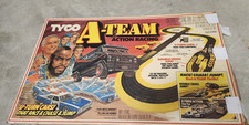 Vintage 1983 Tyco The A-Team Action Racing Track Set Missing Cars and incomplete