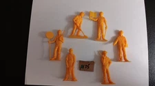 Vintage Scarce Timmee Processed Plastics Construction Figure Lot 60mm Scale