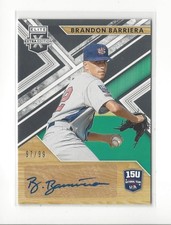 2019 Elite Extra Edition USA 15U Signatures Black Brandon Barriera AUTOGRAPH /99