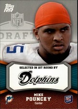 2011 Topps Rising Rookies #106 Mike Pouncey RC - FB