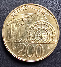 Commemorative San Marino 1992R 200 Lire, 500th Anniversary of Columbus/America