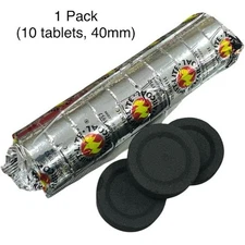 Charcoal Swift Lite Large 40MM Incense Resin Bakhour Oud Burning 10 Pieces