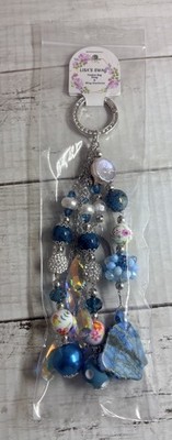 Handmade Purse  Bling  Beaded Bag Charm  Keychain Bag Swag  Handbag Jewelry NWT