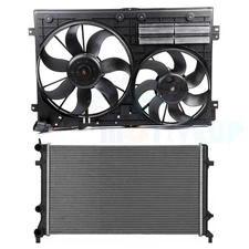 Brand New Cooling Fan & Radiator Kit fit for 2011-2013 Volkswagen Jetta 2.0L