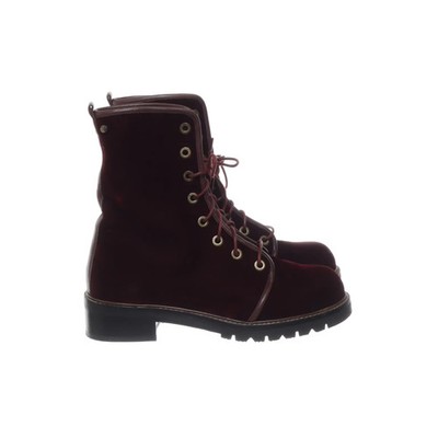 Stuart Weitzman, Schnürstiefel, Größe: 39 2/3, Rot, Leder, Damen #aCy