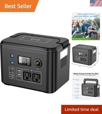 Portable Power Station 350W, 260Wh/70,000mAh Backup Lithium Battery, 110V Pur...