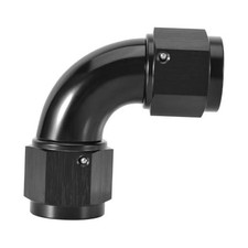 Female to Female One Piece Full Flow Swivel Coupler Union 6AN 90 Degree