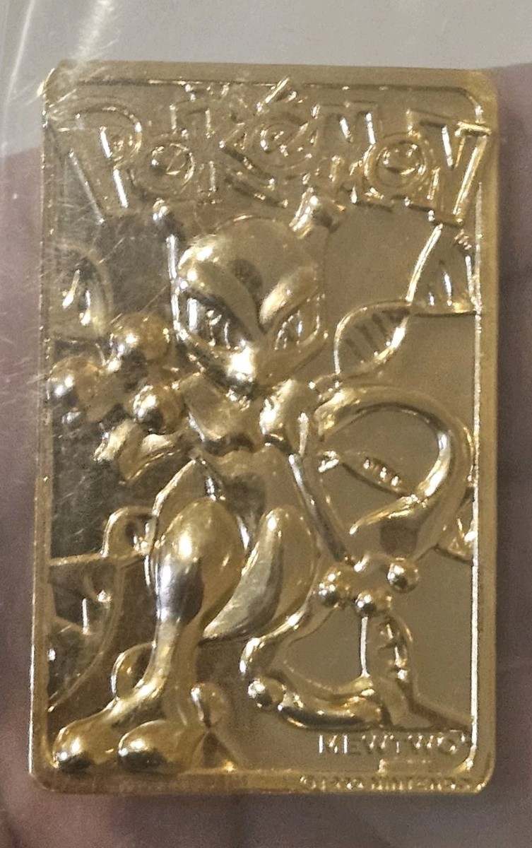 Pokemon 1999 23k Gold Plated MEWTWO #150 Limited Edition Burger King | eBay Pokemon 1999 23k Gold Plated MEWTWO #150 Limited Edition Burger King | eBay