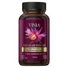 VINIA Piceid Resveratrol Supplement Non-GMO, Increases Blood Flow 60pcs/box