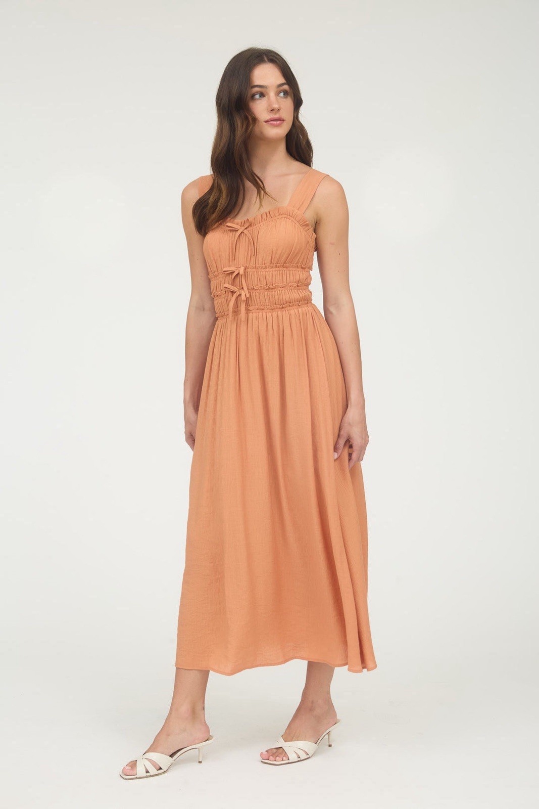 NWT Blu Pepper Women’s Dress Apricot Size Medium