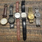 Lot Of 6 Men’s Vintage Watches. BENRUS,EIGLER,SEIKO, CALVIN HILL,SUIZO,ELEMENTS