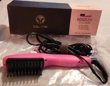 Calista GoGo Mini Heated Detailer Brush Hair Styling Tool - Flamingo Pink 🦩New