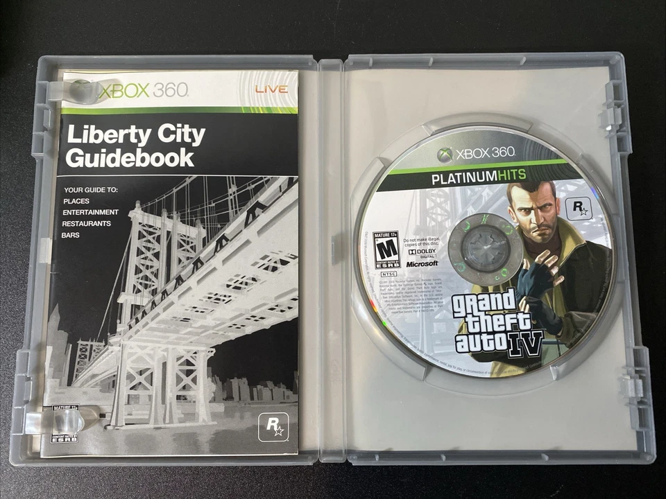 Grand Theft Auto IV - Platinum Hits (Xbox 360, 2009) CIB  TESTED - Image 3 of 4
