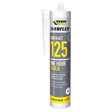 Everbuild 125C4 Everflex 125 One Hour Caulk White 380 ml
