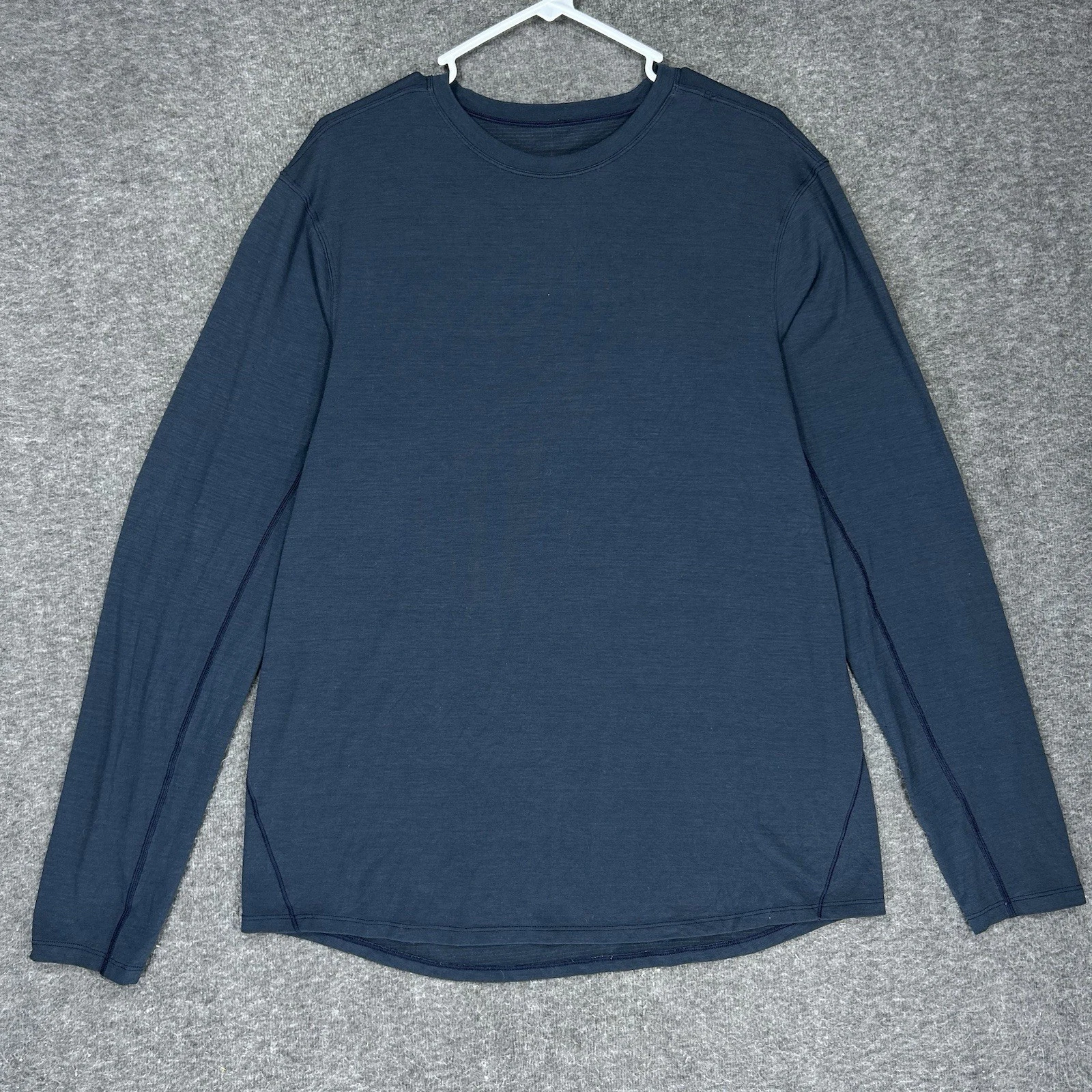 Lululemon Shirt Mens L Blue Somatic Aero Long Sleeve Athletic Running Gym