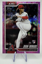 2026 Topps Series 1 Juan Burgos #102 Pink Holo Foil Rookie Card Diamondbacks