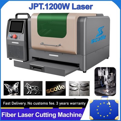Desktop JPT 1200W Metal Laser Cutter Engraver for Stainless Steel Brass Silver
