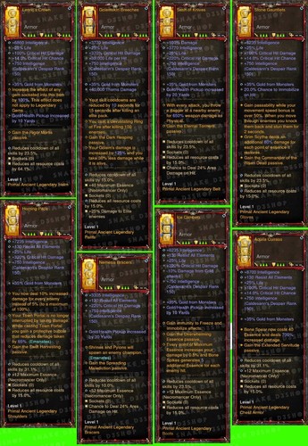 Diablo 3 - Ethereal + SoulShard Infused - Legacy of Dreams Necromancer Set V.2 - Picture 5 of 5