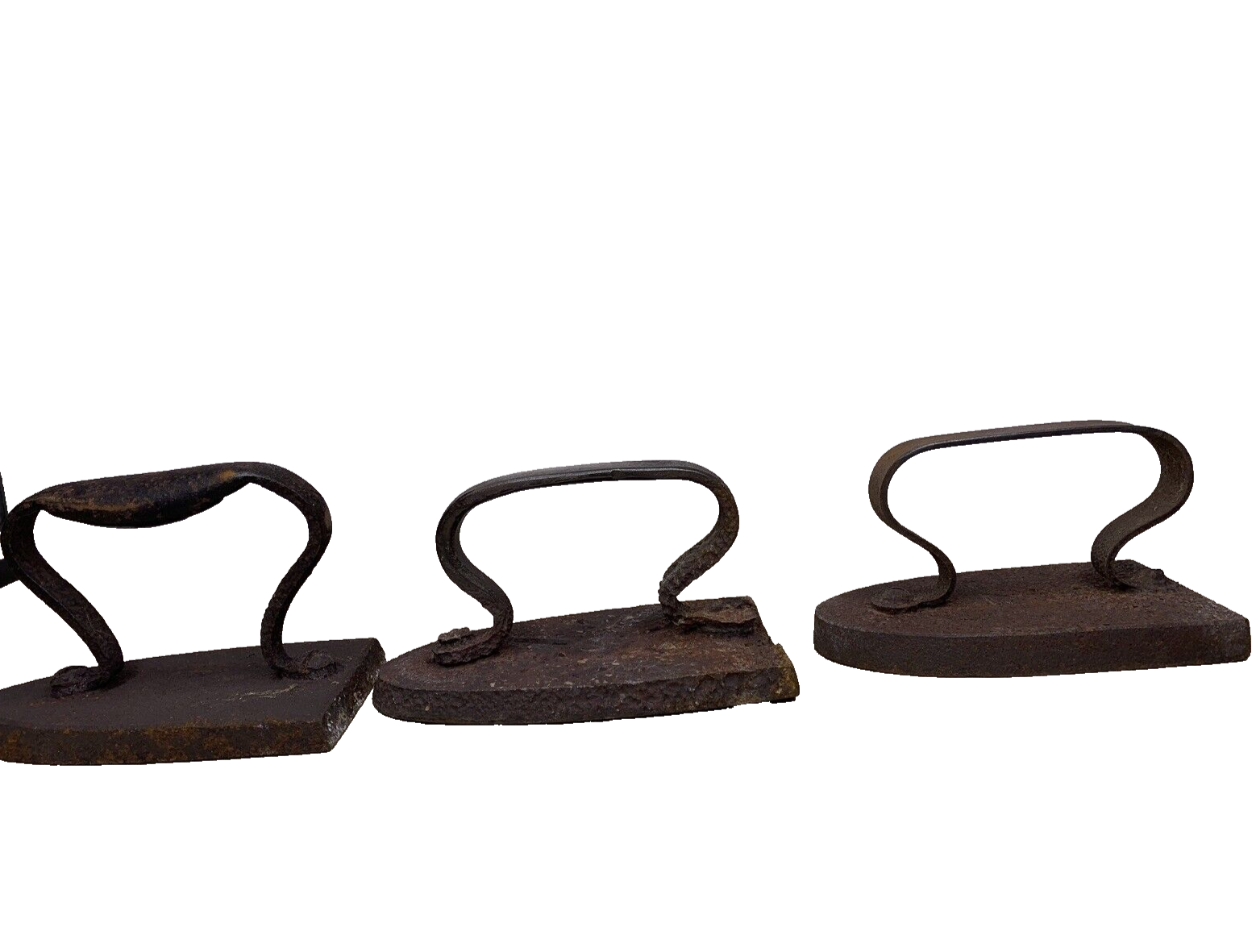 Lot 3 Fers A Repasser Anciens En Fonte 14 Cm | eBay