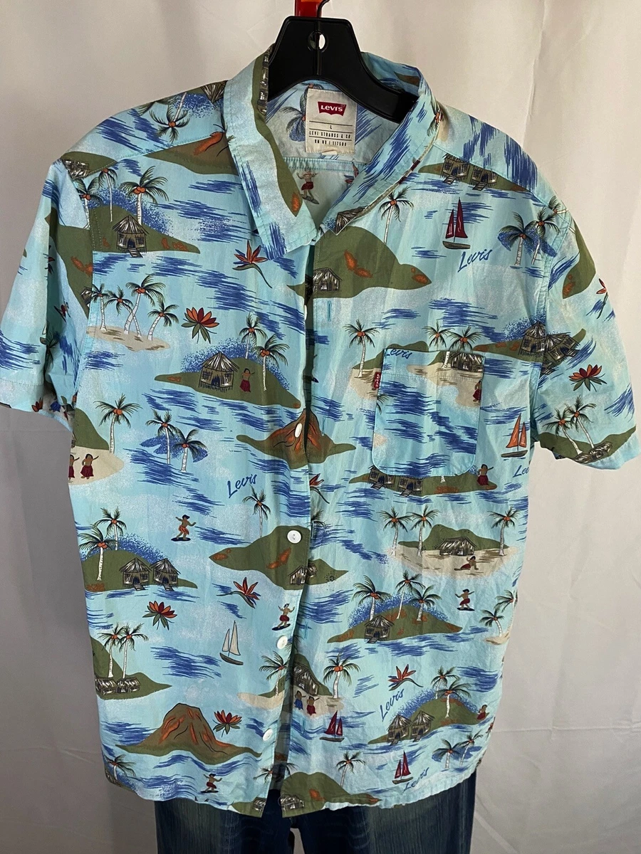 Levi's hawaiian camp shirt hotsell
