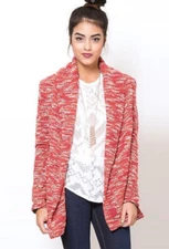 Anthropologie OTIS AND MACLAIN Chunky Knit Shawl Collar Cardigan Sweater Size XS