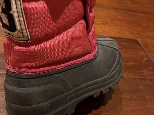 Polo Ralph Lauren 95294 Pink Black 3 Logo Girls 8C Waterproof Warm Snow Boots - Picture 3 of 13