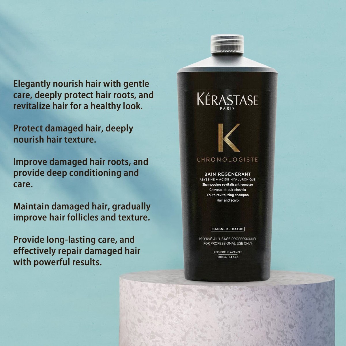 Kerastase Youth Revitalizing Shampoo 1000ml NEW Chronologiste Bain