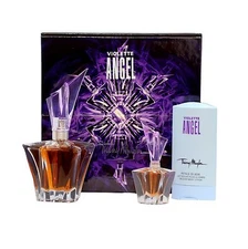 THIERRY MUGLER ANGEL VIOLET 3 PIECE GIFT SET EAU DE PARFUM SPRAY 25ML NIB