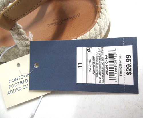 Damen-Sandalen Universalgewinde für Target Serena Seil ─ Größe 11 - Bild 6 von 7