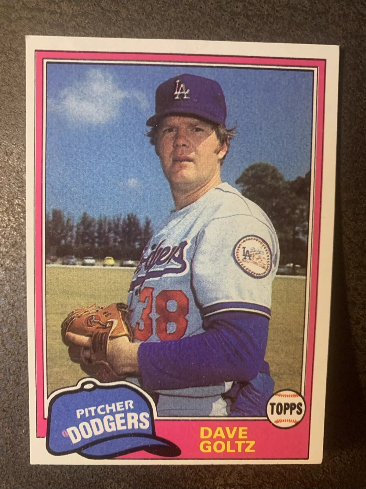 Dave Goltz trading card
