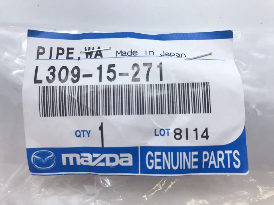 Водопроводная байпасная труба блока цилиндров 2004-2014 Mazda 3/5/6 Tribute CX-7 от оригинального производителя - Изображение 2 из 3