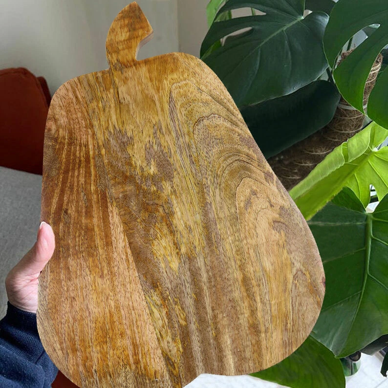 Oussum Wooden Cutting Boards Serving Chopping Reversible Board 11.5"x15.5"x0.6"