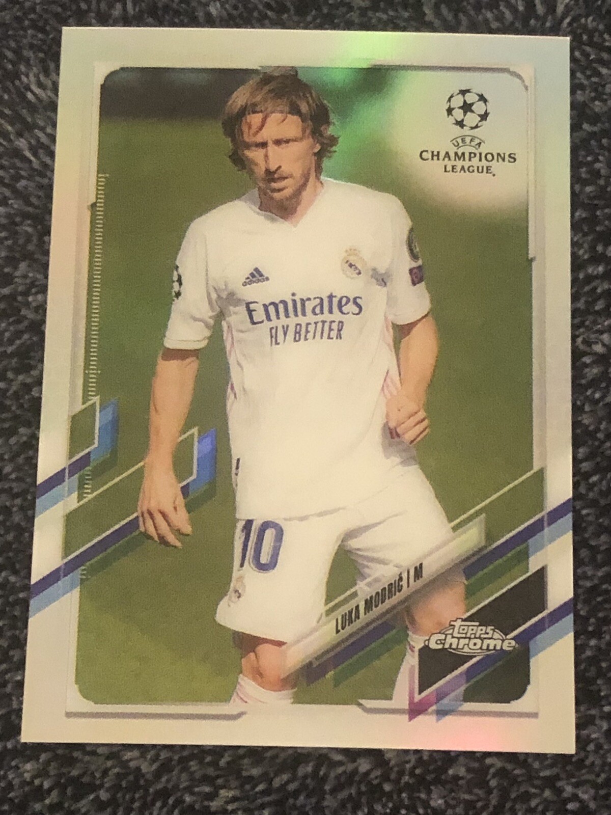 2020-21 Topps Chrome Champions League Luka Modric Silver Refractor Real Madrid 